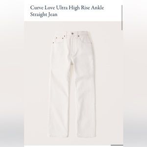 Abercrombie & Fitch Curve Love the ankle straight ultra high rise jean size 23